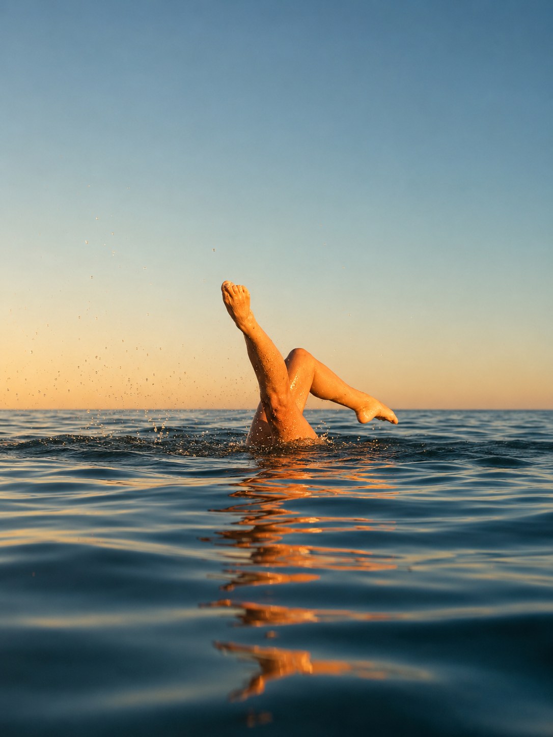 Battement de jambes hors de l'eau